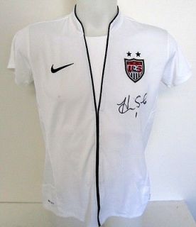 Hope Solo Autographed USA Soccer White Nike Jersey PSA DNA 4A44228