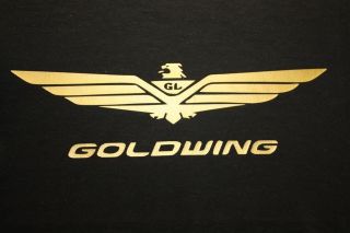 GOLDWING TEE SHIRT WITH YOUR NAMEGOLDWING 1800,1500,1200 BLACK,GOLD