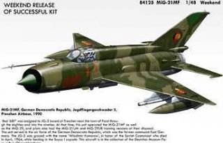 EDU84125 MiG 21MF Aircraft (Weekend Edition Plastic Kit) 1/48 Eduard