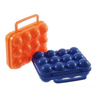 Portable Picnic Camping Plastic Egg Box Carrier 12 Holder Storage