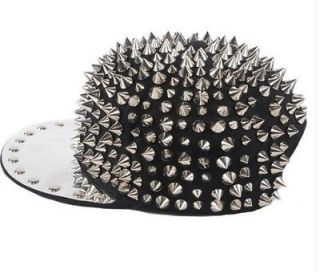 Hedgehog Punk Hiphop Men Women Kid Unisex Hat Spikes Spiky Studded Cap