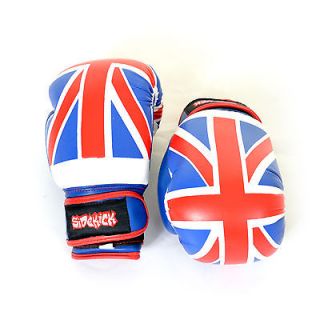 Sidekick U.K Kids 6oz Boys Union Jack Flag Boxing Gloves Childs Boxing
