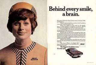 1969 MARION COLLUM AN ABSOLUTE DOLL BABY IN A HERTZ AD
