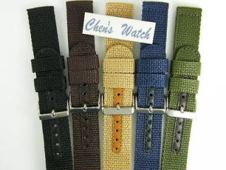 HQ 5 Colors Military Army INFANTRY Nylon Watch Band 12MM~22 MM Strap
