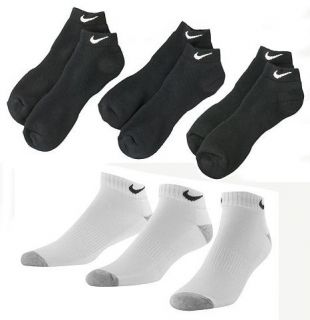 Nike Mens Low Cut Performance Socks 3 Pair / pack Black White