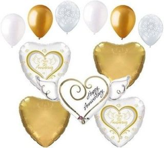 11 pc Happy Anniversary Balloon Decoration Party 25 50 Married Party