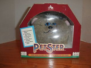 Vintage Axlon PetSter Robotic electronic Cat Plush Toy Robot 1985