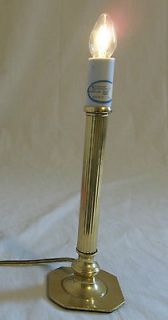 Newly listed Vtg Tall Pillar Solid Brass Base 10 1/2 Electric Candle