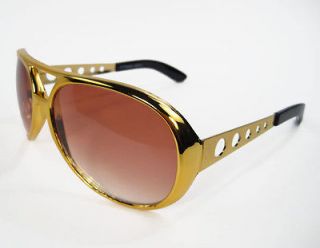 CLASSIC Elvis Sunglasses Sun Glasses Las Vegas Costume GOLD