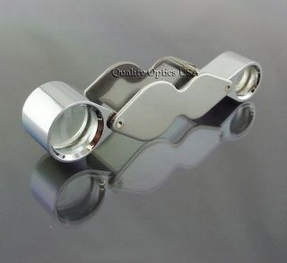 New 10x 20x Jewelers Loupe Magnifier Magnifying Glass Double Loop 2