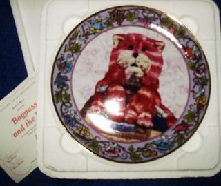 BAGPUSS & THE MICE PLATE CERTIFICATE COA 22CT GOLD BNIP LIMITED ED