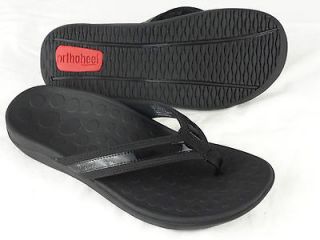 Super Deal  ORTHAHEEL Shoes Womens TIDE Thong Sandal Black Sz US 5