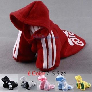 Pet Puppy Dog Cat Coat Clothes Hoodie Sweater T Shirt Costumes Size S