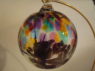 2½ Spirit Tree Multi Color w Violet Witch Friendship Ball Suncatcher