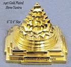 24Ct GOLD PLATED ENERGIZE PANCHDHATU 3D MERU SHREE CHAKRA SRI LAKSHMI