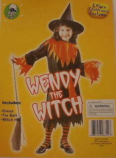 KIDS GIRLS WENDY THE WITCH COSTUME OUTFIT CHILD 3PC CHILDRENS