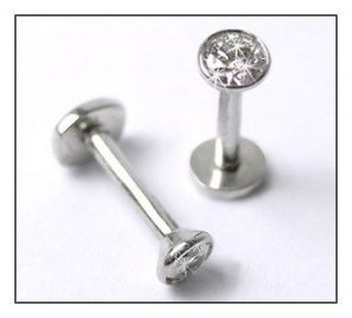 Newly listed 14k SOLID WHITE GOLD NOSE STUD GENUINE REAL 2mm DIAMOND