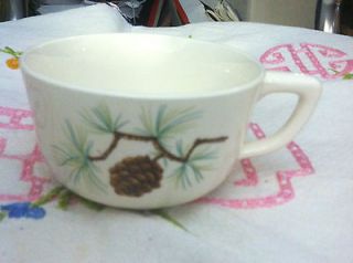 Vintage FRENCH SAXON CHINA CUP PINE CONE