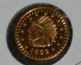 Great Antique Genuine 1872 California Gold 1/4 Dollar Coin or Token