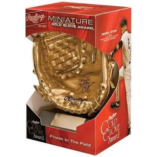 NEW Rawlings Miniature Gold Glove Award With Custom Nameplate