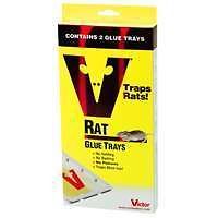 NEW VICTOR M773 PACK (2) MOUSE LARGE RAT RODENT GLUE TRAY TRAPS