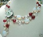 Raspberry Red Moonstone Necklace Demi
