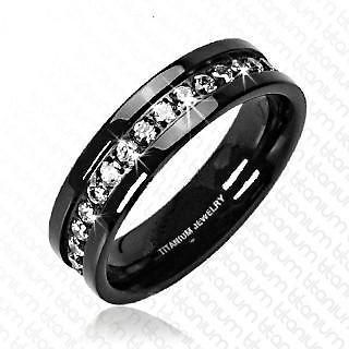 Mens CZ Eternity Wedding Band Ring Choose Size 9,10,11,12 or 13