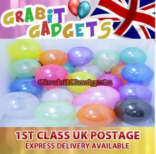 10 x 10 HELIUM QUALITY PEARLISED LATEX BALLOONS, FOR SPECIAL
