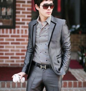 Mens Fashion Dress Business/Casual One Botton Slim fit Complete Suits