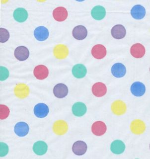 PASTEL DOTS TISSUE WRAPPING PAPER  10 Large Sheets