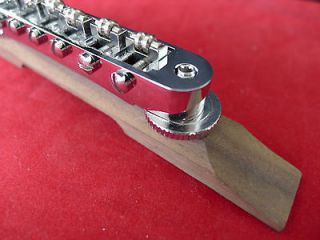 Archtop Jazz Guitar Rosewood Bridge With Roller Saddles Adjustable