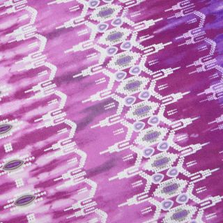Michael Miller Road to Marrakesh purple cerise tribal fabric dip dye