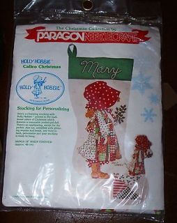 Paragon Holly Hobbie Calico Christmas Stocking Personalizing Kit