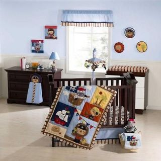 10pc Colorful Monkey & Lion Pirate Ship Party Baby Boy Crib Nursery