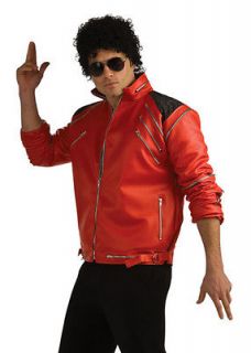 Adult Michael Jackson Costume Beat It Red Zipper Jacket