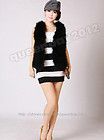 100% Real Ostrich Feathers Fur Vest Stole Coat Wedding Evening