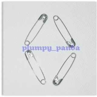 45mm silver tone 100 large safety pins 1 3/4 #3 fastener nappy diaper