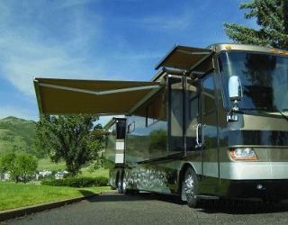 RV AWNING PATIO AWNING RETRACTABLE AWNING SOLID BEIGE COLOR