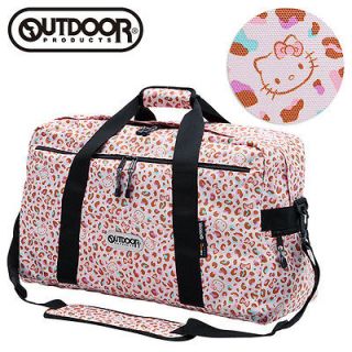 NEW Hello Kitty x OUTDOOR Boston Overnight Travel Bag Leopard Pink