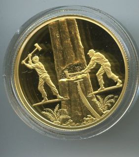 2006 Canadian $200 Gold coin The Timber Trade