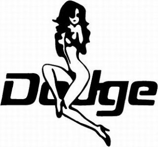 Dodge Ram Girl Vinyl Decal / Sticker