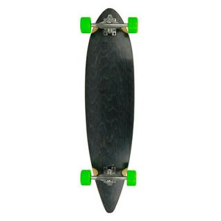 Newly listed Black Complete Longboard PINTAIL Skateboard 38 X 9