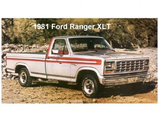 1981 Ford Ranger XLT Truck Refrigerator / Tool Box Magnet