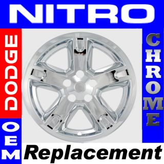 Set 07 11 Dodge Nitro 17 Chrome Wheel Skins Hubcaps Covers Hub Caps