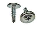 100 pcs wheel well opening screws chrome #8 x 1/2 with 7/16 OD head