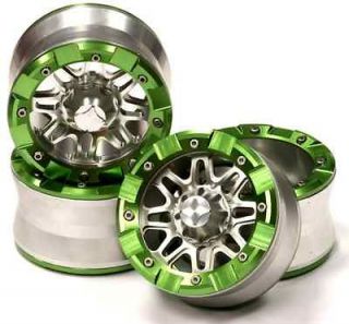 Billet alloy 2.2 Beadlock wheels 4pcs, ax10, wraith creeper hpi 1/10