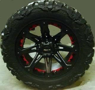 JESTER 8X170 W/ 37X13.50X20 NITTO MUDGRAPPLER MT TIRES WHEELS RIMS