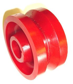 New Solid Polyurethane V Groove Wheel 4 x 2 with 1/2 ID Delrin