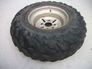 1989 Yamaha Big Bear 350 4X4 OEM Rear Rim Wheel 25X10 12 Dunlop Tire