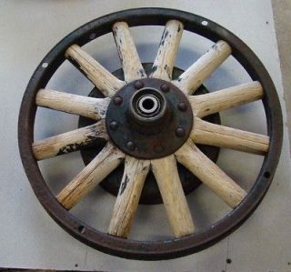 1930 WHIPPET 20 Wooden Spoke Wheel w/ Brake Drum, Bearings Front